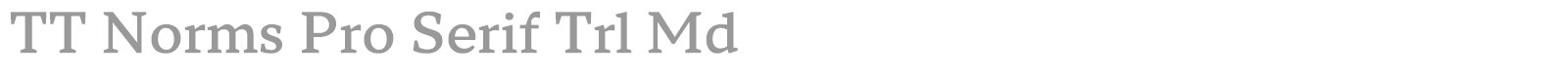 TT Norms Pro Serif font preview